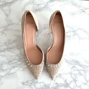 J. Crew Jeweled D'Orsay Heels